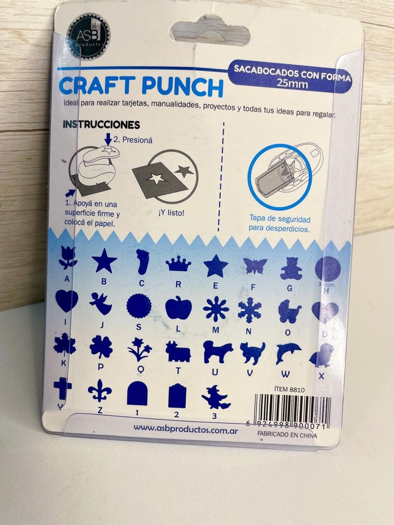 Perforadora con forma para goma eva 16mm