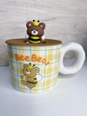 Taza oso abeja c/tapa