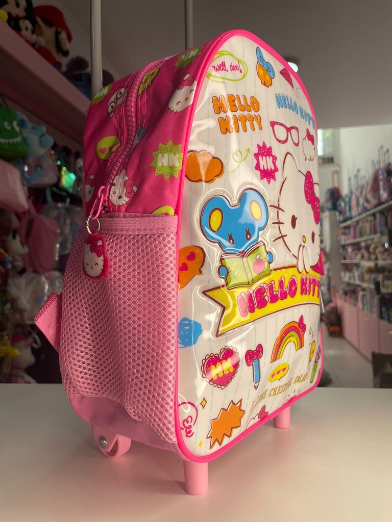 Mochila carrito hello kitty 12"