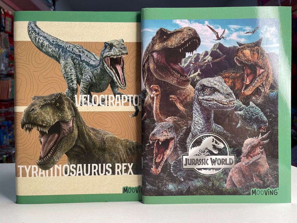 Cuaderno jurassic world mooving