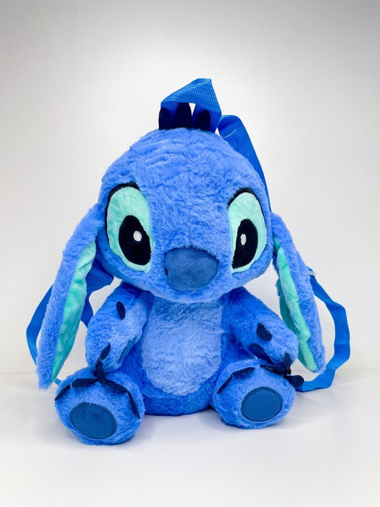 Mochila peluche stitch ojos verdes