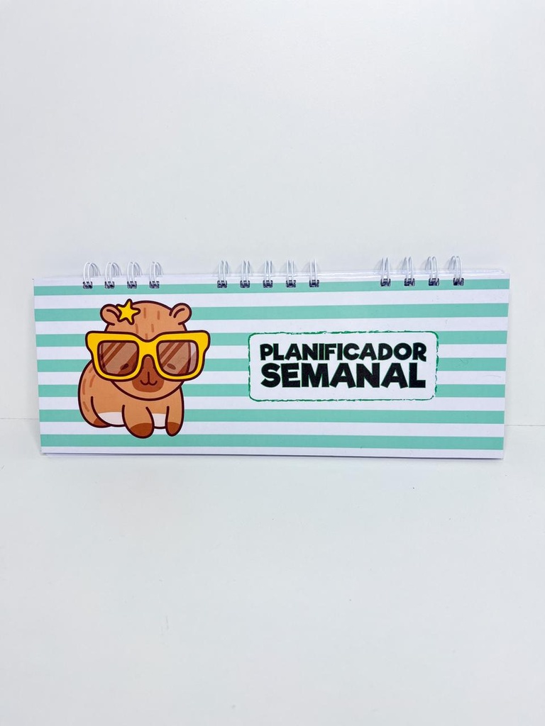 Planner semanal capybara
