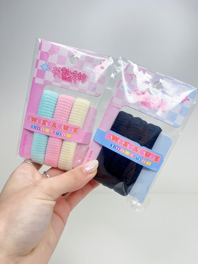 set colitas de pelo x3