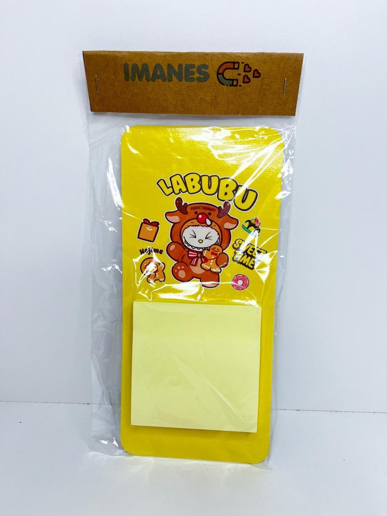 Anotador con iman labubu