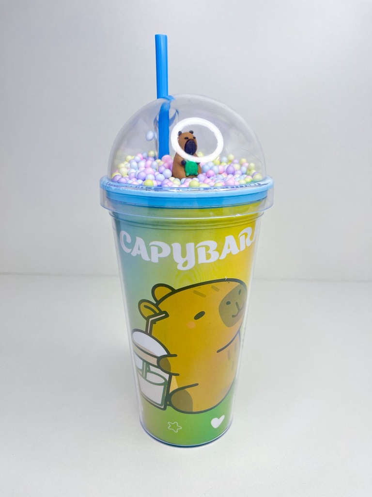 Vaso c/pelotitas personaje