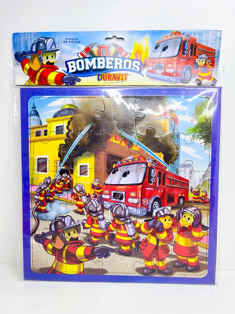 Puzzle bomberos 25 piezas