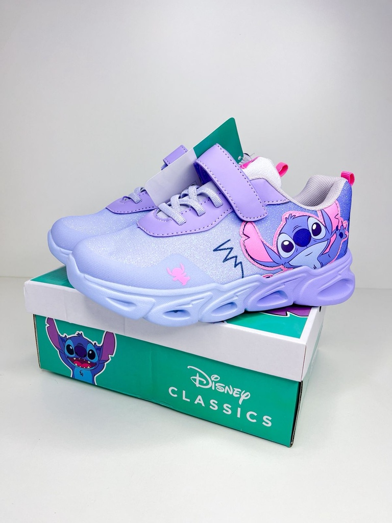 Zapatillas stitch lila con luz