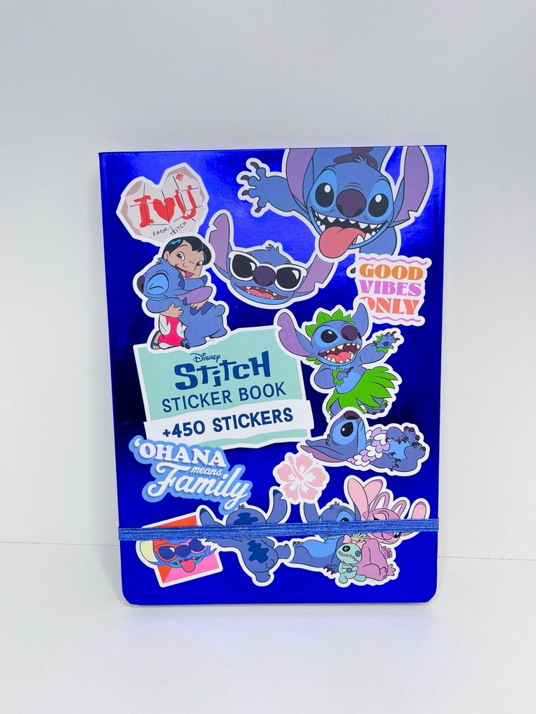 Libreta con sticker stitch