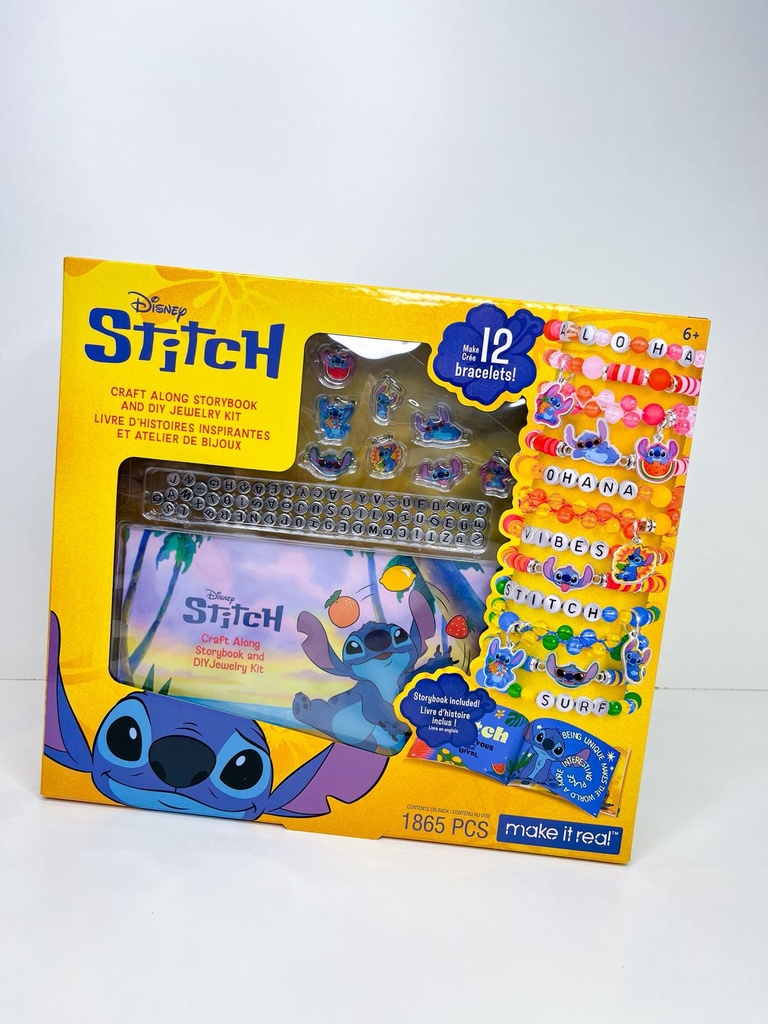 Arma pulseras alfabeto stitch