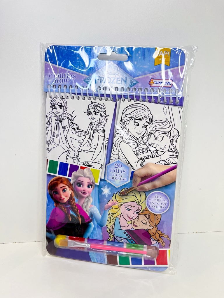 Libro para colorear con acuarelas frozen