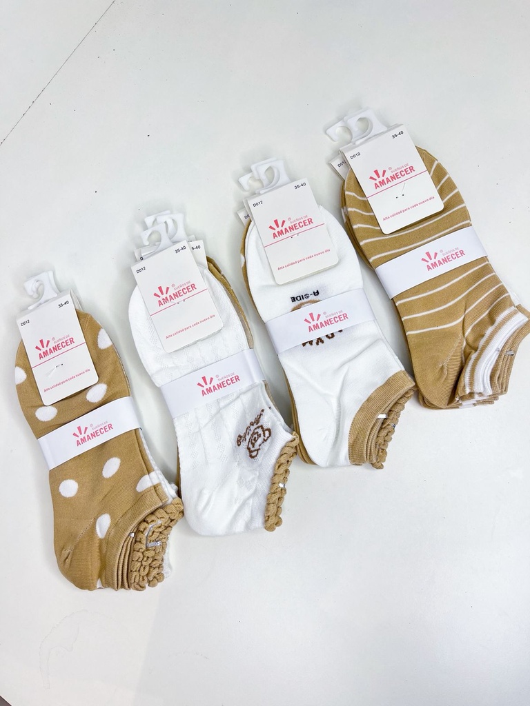 Pack medias oso lunar y rayas x12