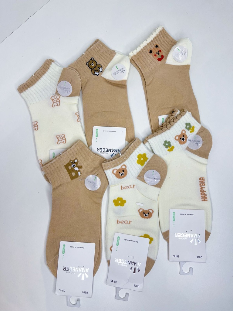 Pack medias oso soquete x12