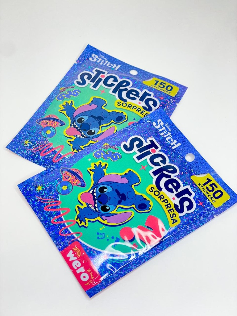 Sobre sticker sorpresa stitch x150