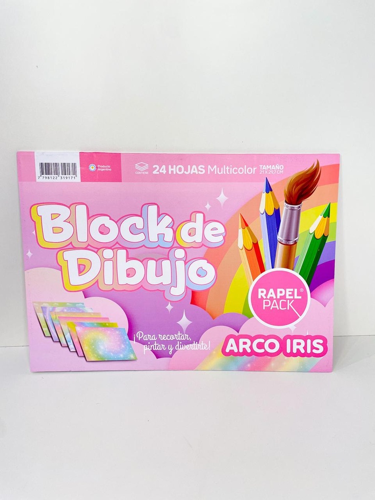 Block de dibujo arcoiris N°5