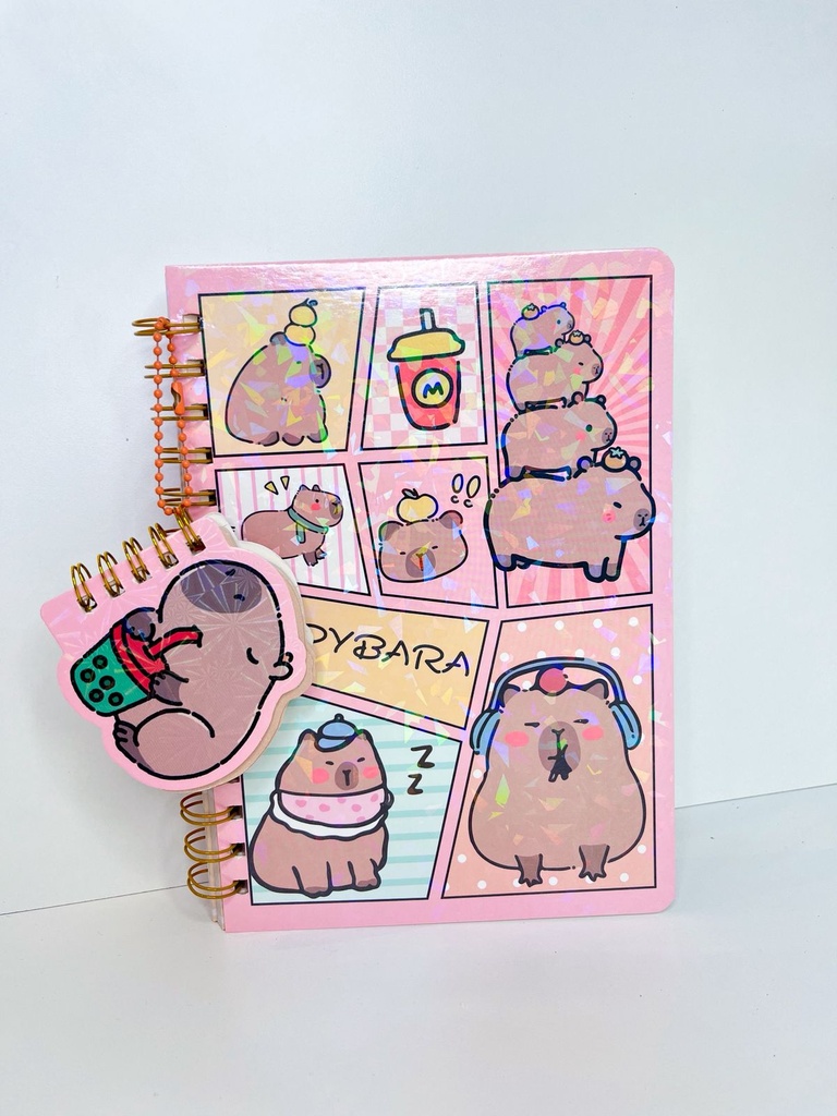 Cuaderno capybara + libretita trendy
