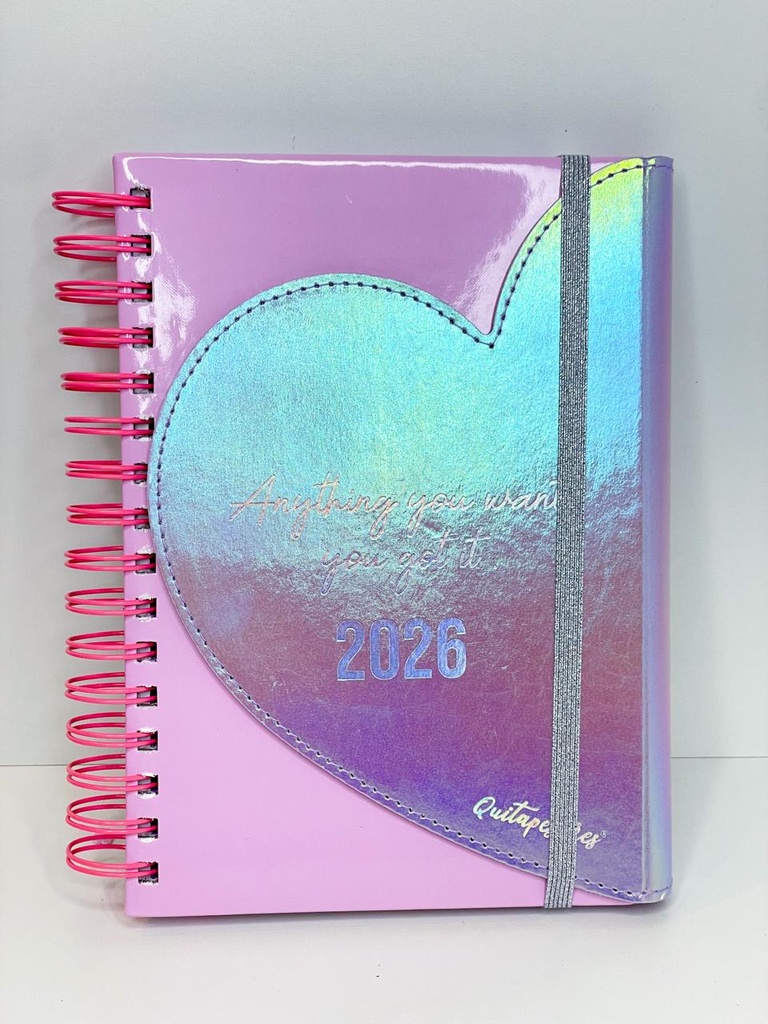 Agenda quitapesares corazon 2026