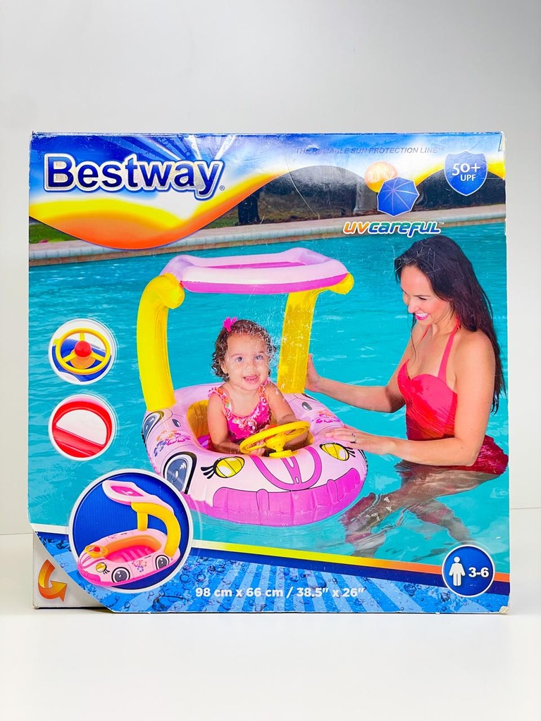 Flotador infantil con techo y volante