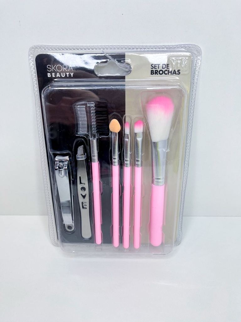 Set de brochas y manicuria/pedicuria