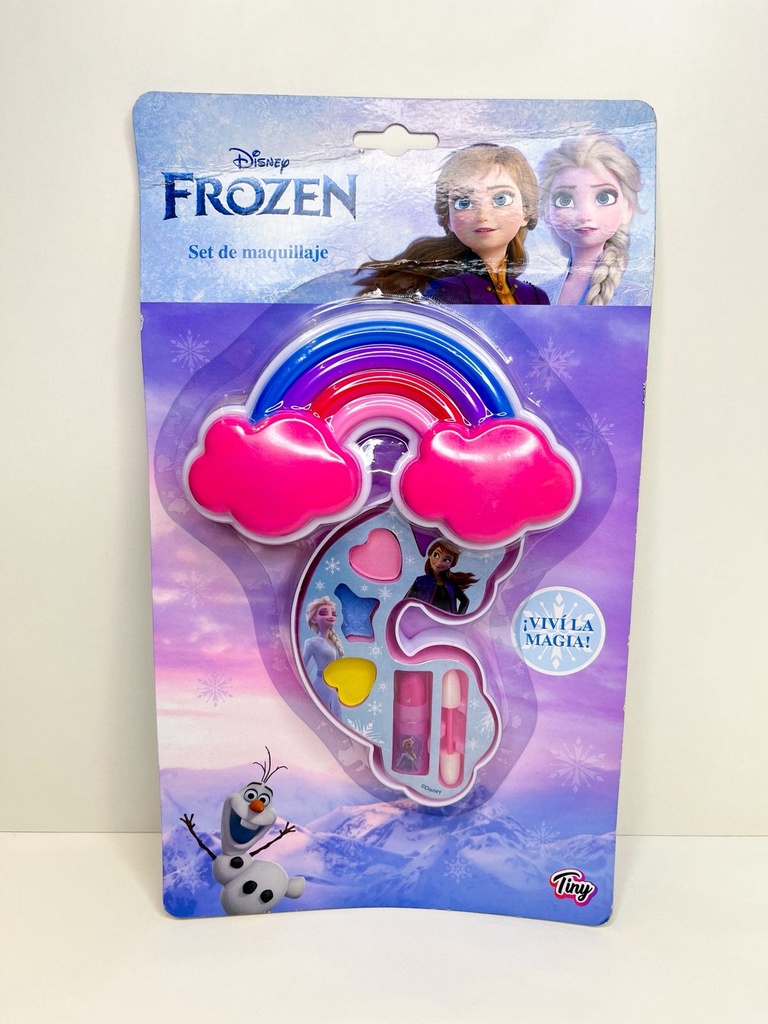 Set de maquillaje frozen con arcoíris