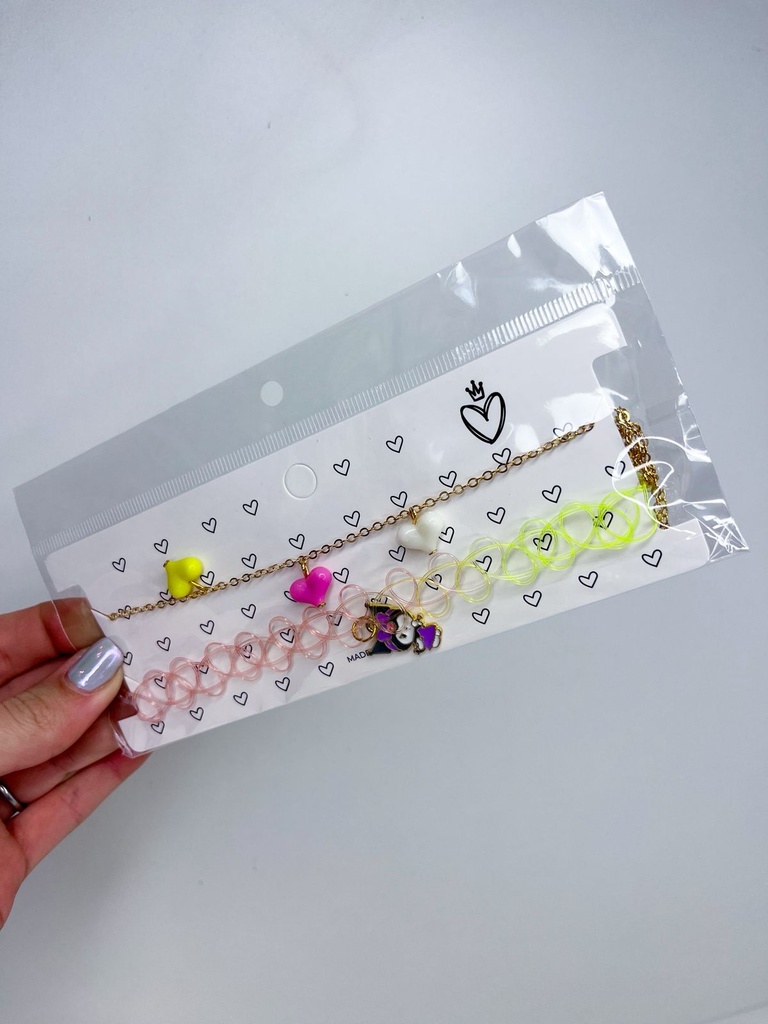 Set choker + collar infantil