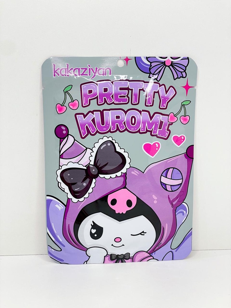Mascarilla kuromi pretty gris