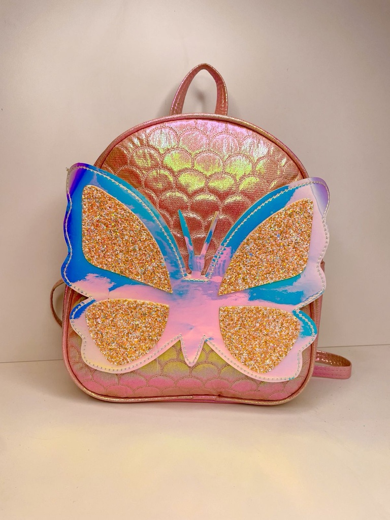 Mochila con diseño de mariposa