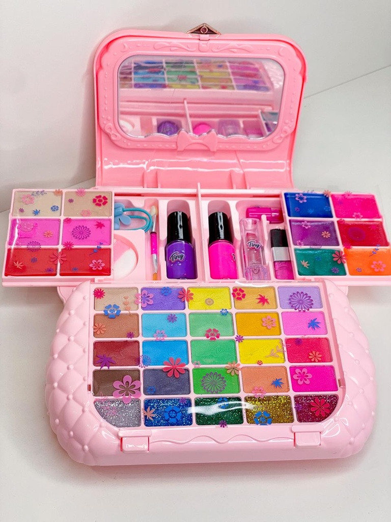Set de maquillaje tiny infantil con brillo