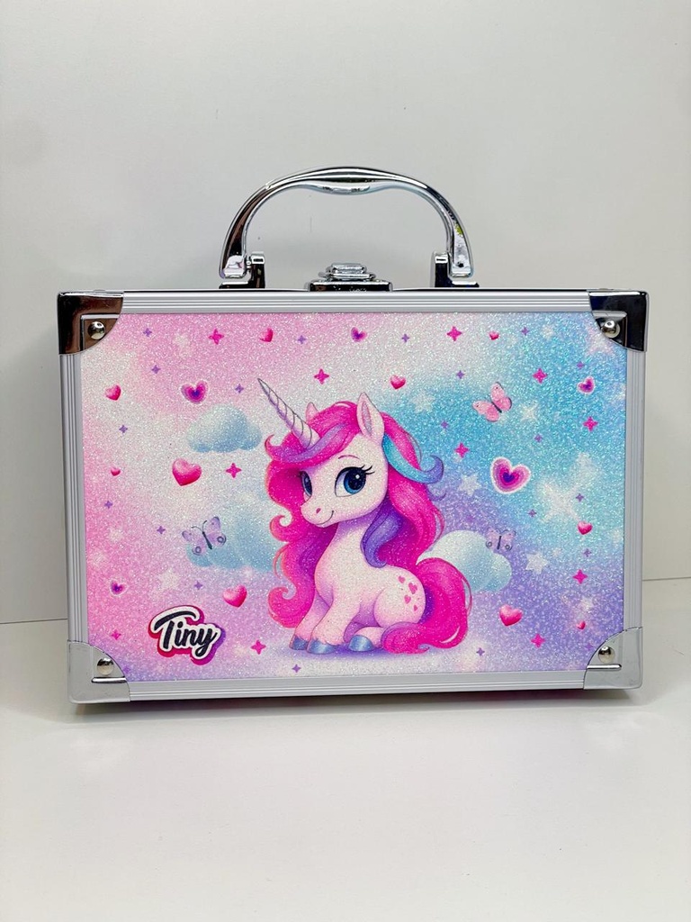 Set de maquillaje con maletín unicornio tiny