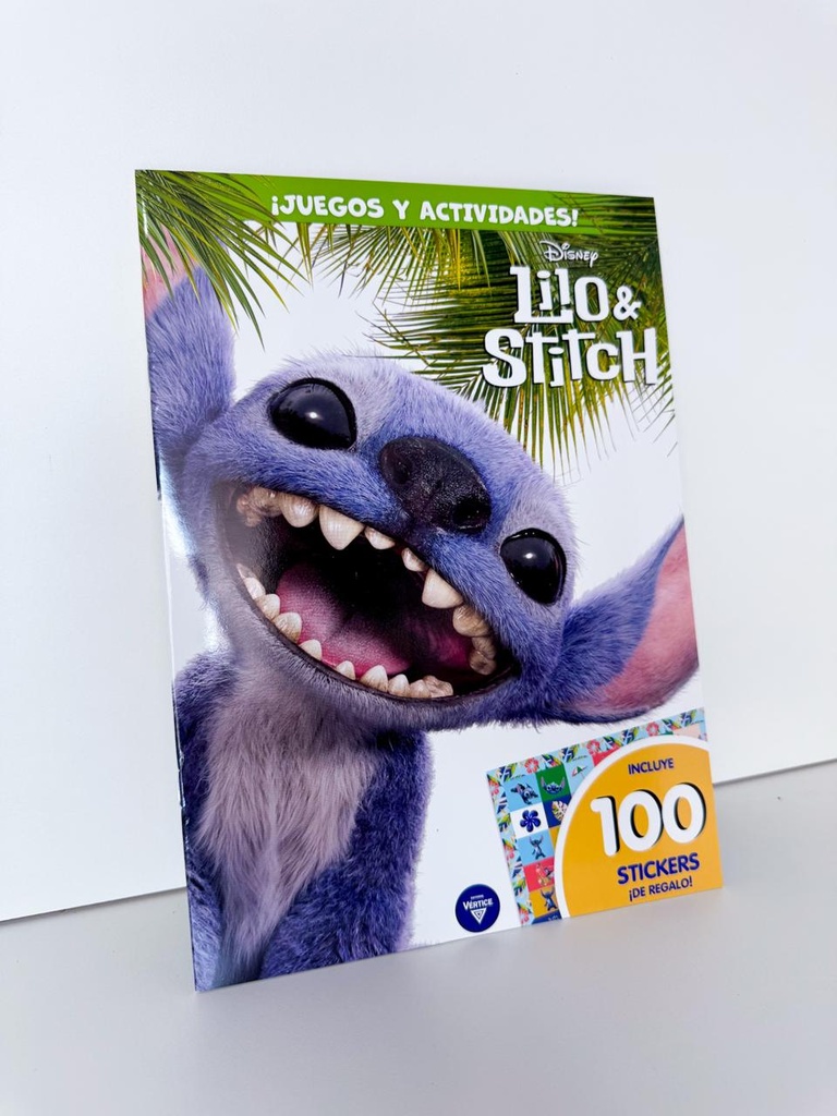 Libro juegos y actividades c/stickers stitch