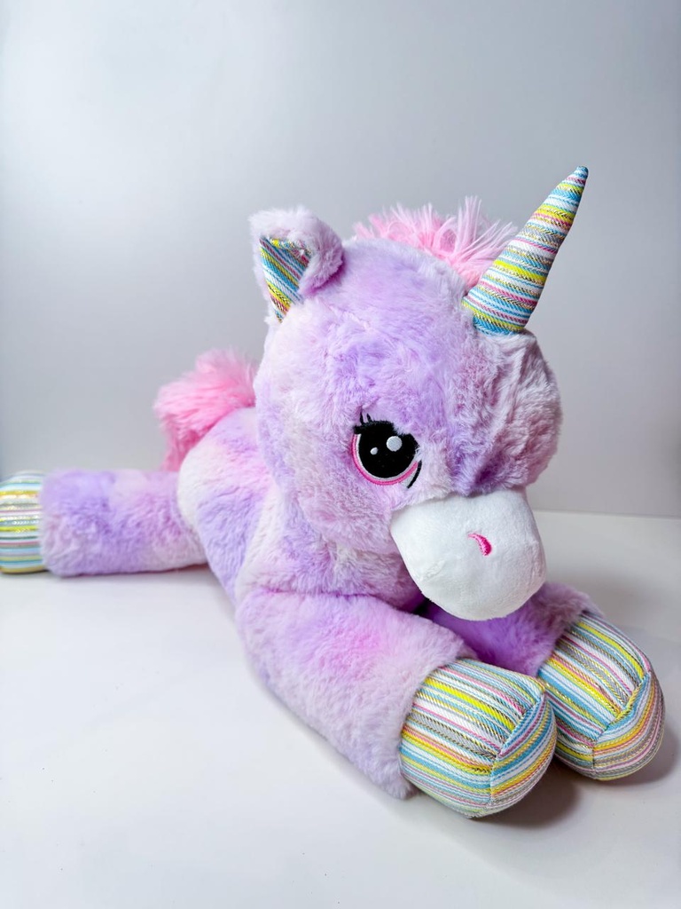 Peluche unicornio lila