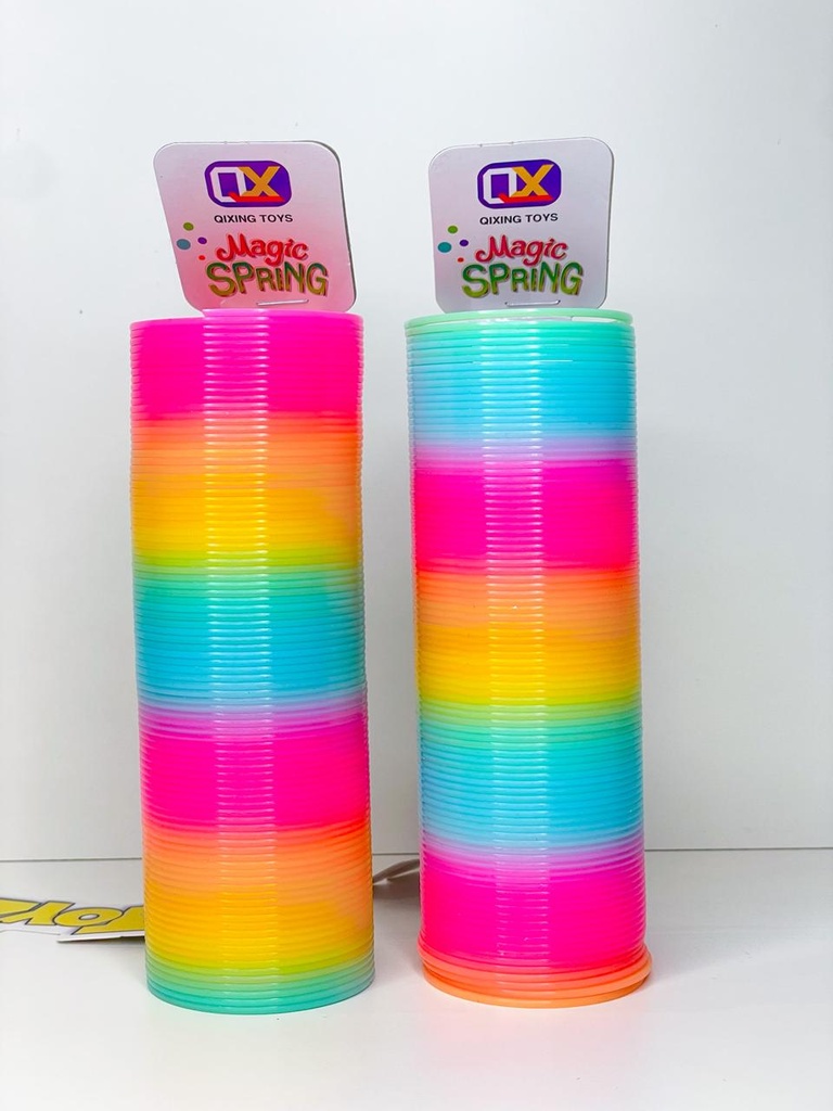 Resorte arcoiris pastel