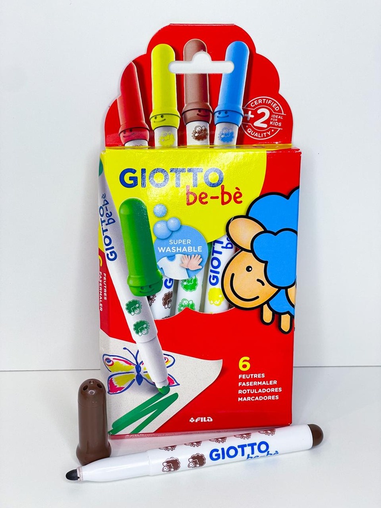 Marcador bebe x6 giotto