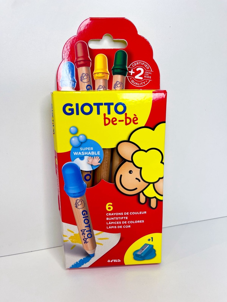 Crayon bebe x6 giotto gruesos madera