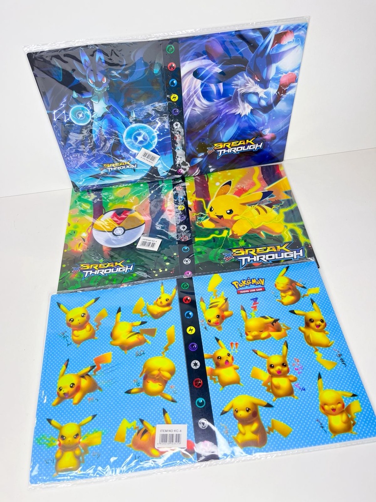 Coleccionador de cartas pokemon + 1 pack de cartas de regalo