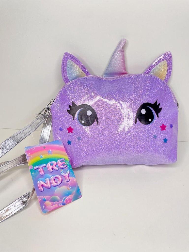 Cartera unicornio glitter