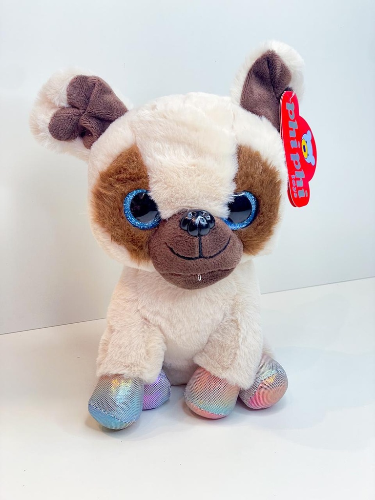 Peluche perro ojos con brillo