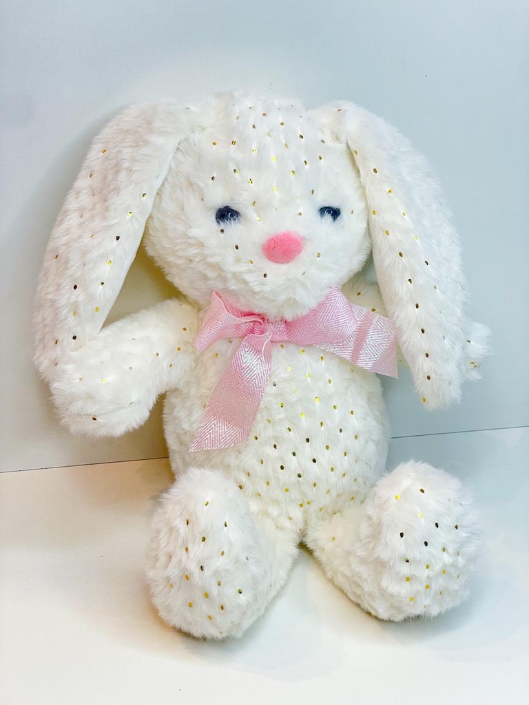Peluche conejo con brillo 21cm