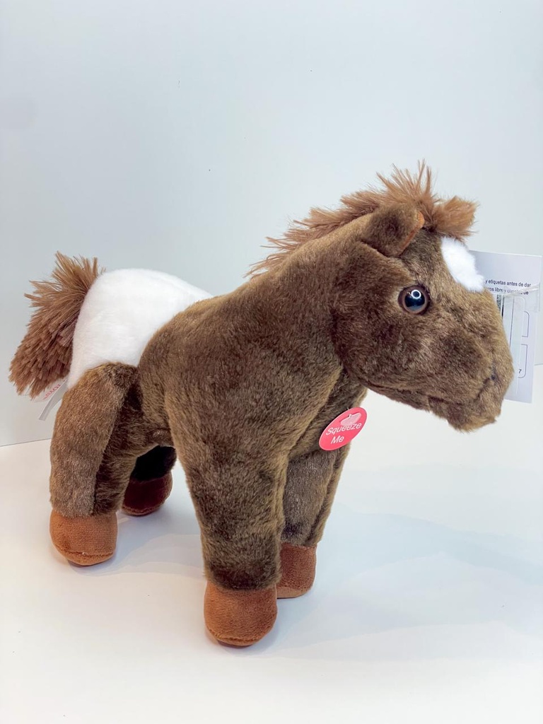 Peluche caballo c/ sonido 23cm