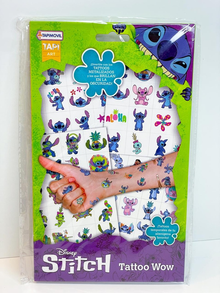 Tattoo temporales stitch