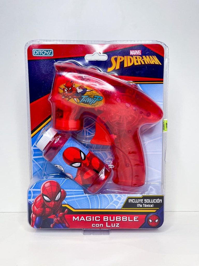 Burbujero spiderman con luz