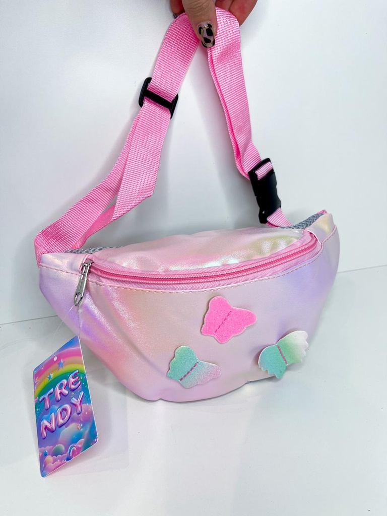 Riñonera infantil mariposas trendy