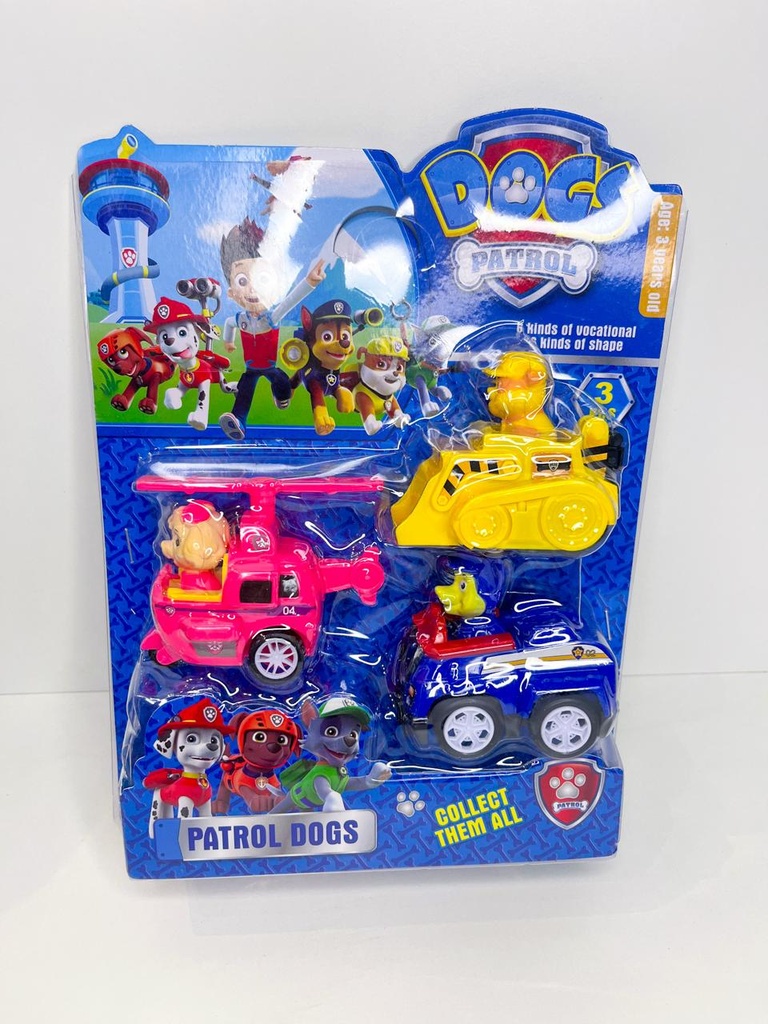 Paw patrol x3 figuras