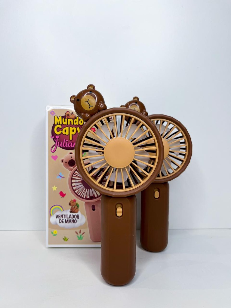 Ventilador capybara con carga Usb