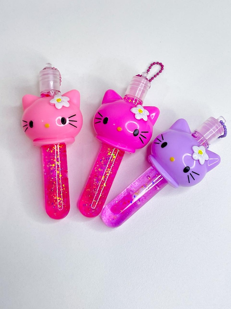 Lip gloss glitter kitty