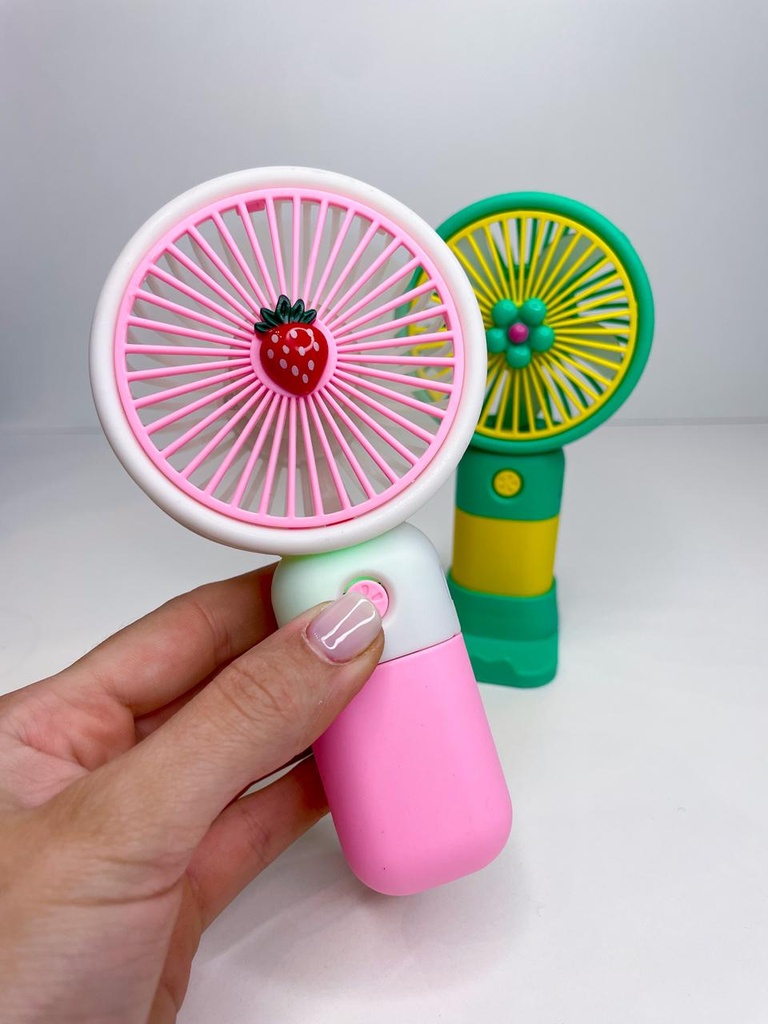 Ventilador de mano con carga usb colores