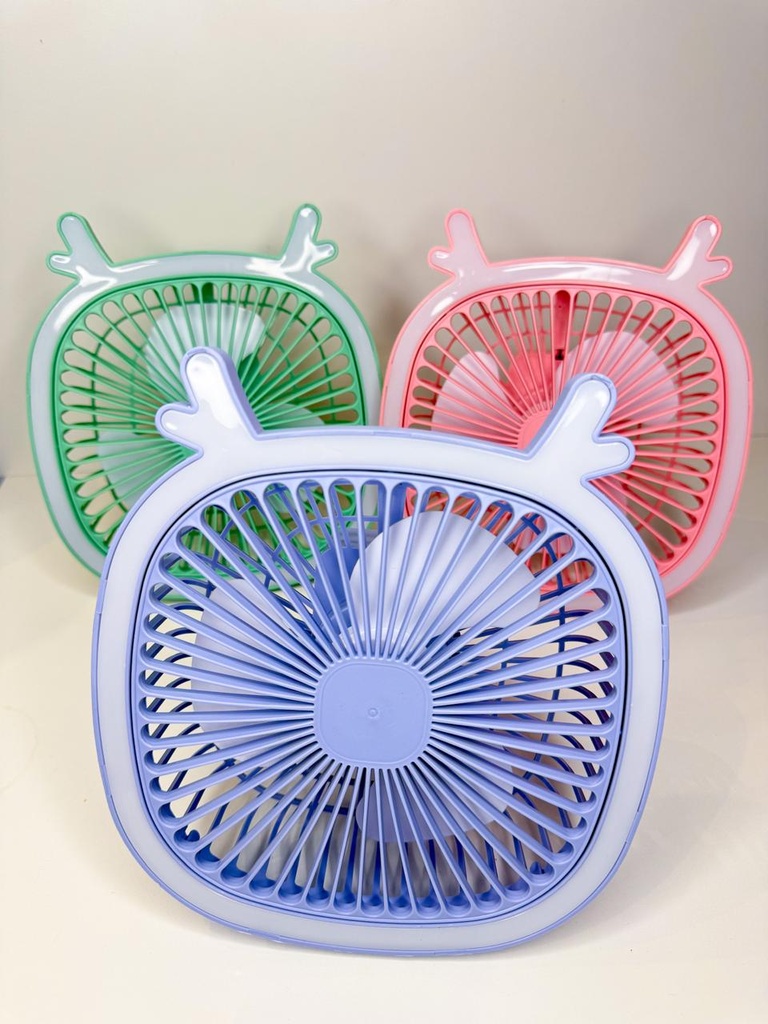 Ventilador portátil con luz