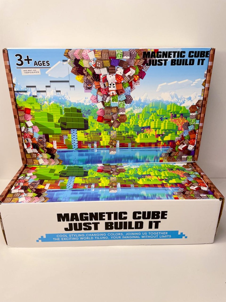 Cubos magnéticos para armar minecraft 100 pcs
