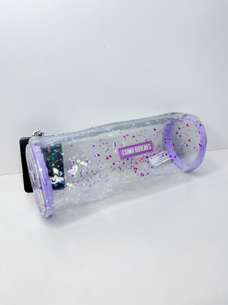 Cartuchera tubo transparente como quieres mooving