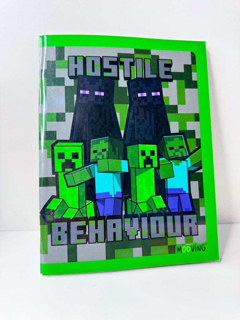 Cuaderno minecraft tapa flexible 16x21