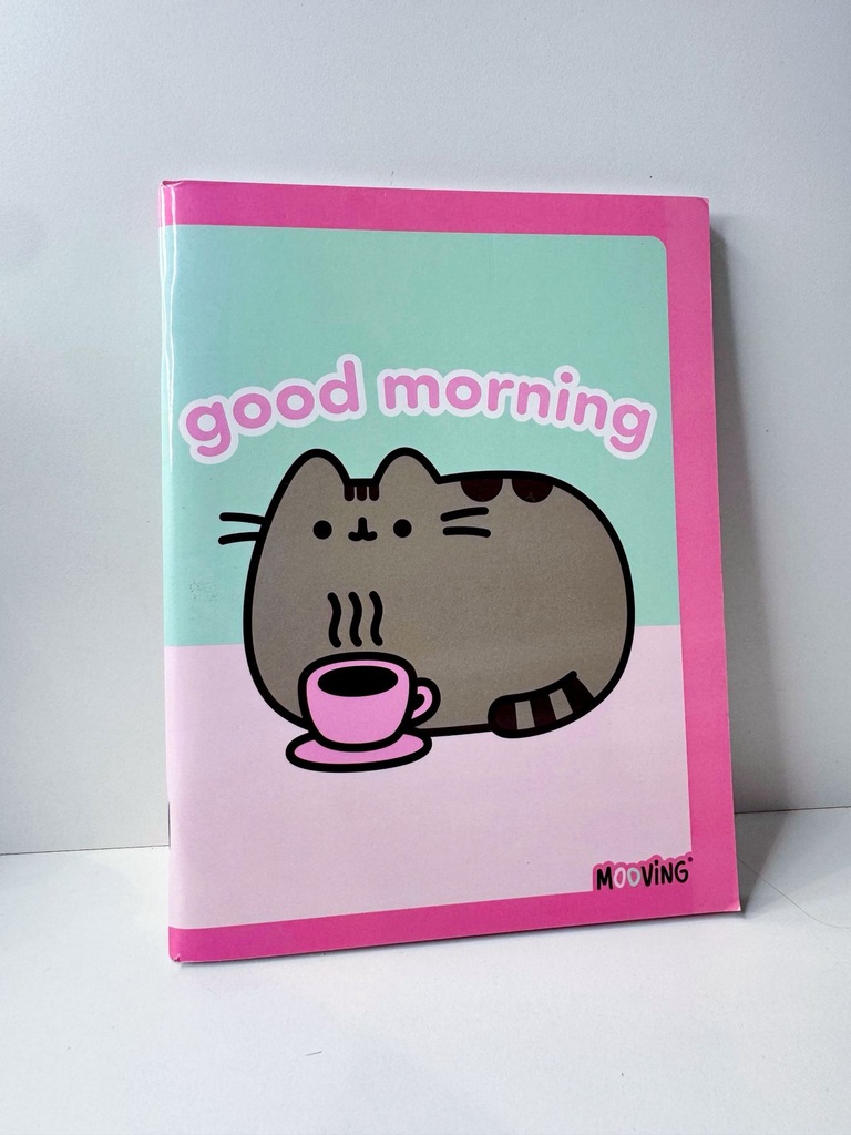 Cuaderno pusheen tapa flexible 16x21